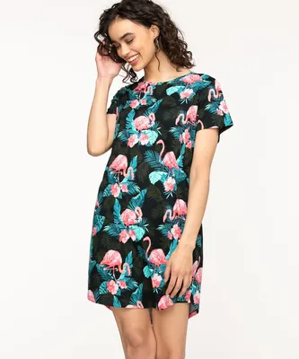 Flamingo Pajama Dress