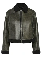 Pippi Short Faux Leather Jacket