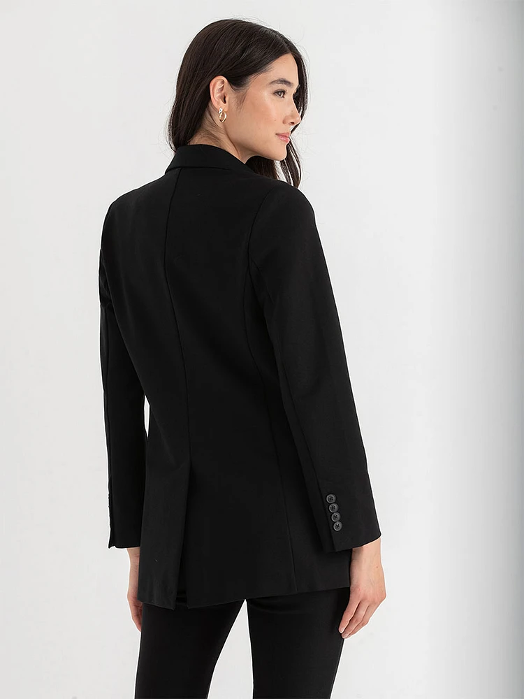 Bristol Mid Length Blazer Luxe Ponte