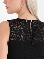 Sleeveless Lace Midi Dress