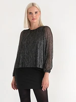 Tinsel Crewneck Blouse