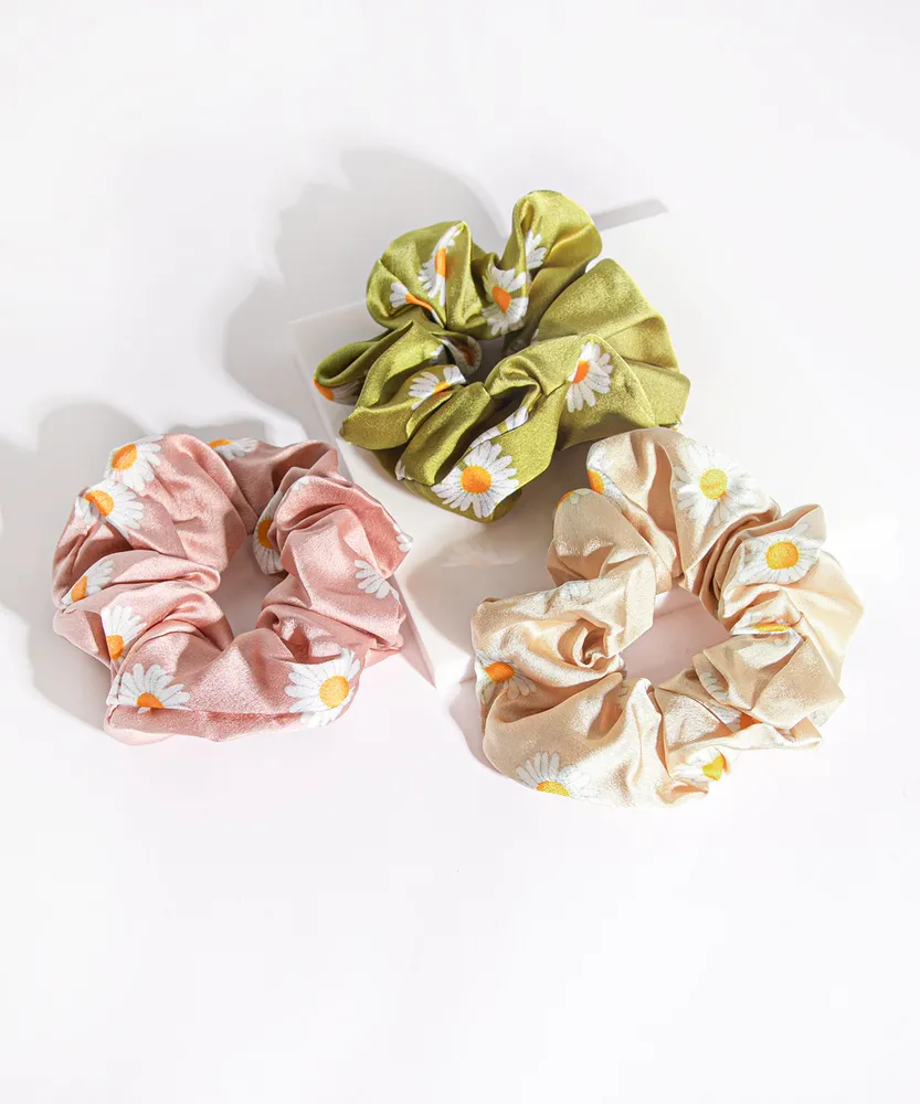 Daisy Scrunchie 3-Pack