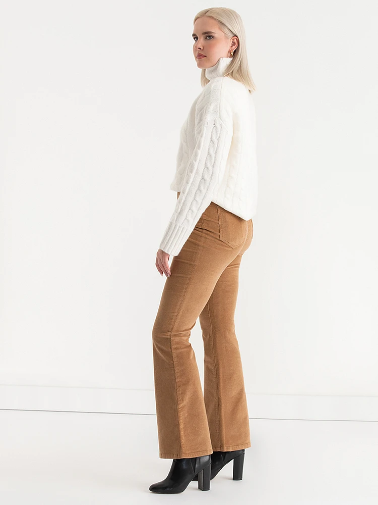 Corduroy Flare Leg Pant