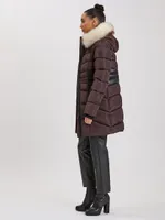 Puffer Jacket with Waist Insert