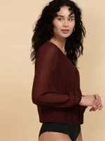 Wrap Blouse Bodysuit
