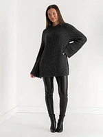 Boucle Bell Sleeve Sweater