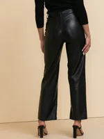 Lucy 90's Straight Leg Pant Faux Leather