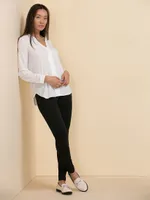 V-Neck Long Sleeve Blouse