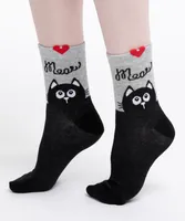 "Meow" Cat Sock
