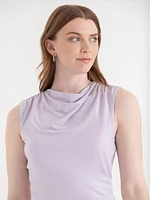 Sleeveless Cowl Neck Top