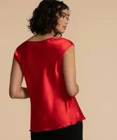 Tash  + Sophie Satin Cowl Neck Cami Blouse