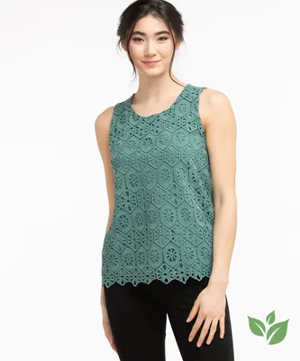 Eco-Friendly Sleeveless Crochet Top