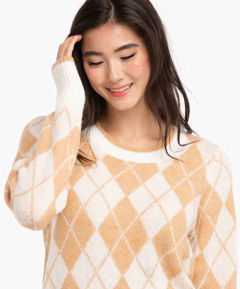 Argyle Pullover Sweater