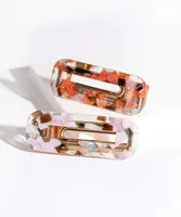 Marble Hair Clip 2-Pack