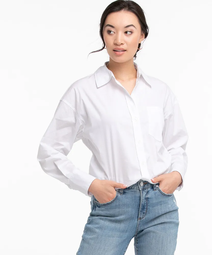 Oversized Long Sleeve Collared Shirt