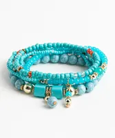 Teal Stretch Bracelet Multi-Pack