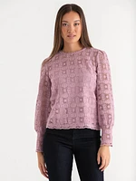 Puff Sleeve Lace Blouse