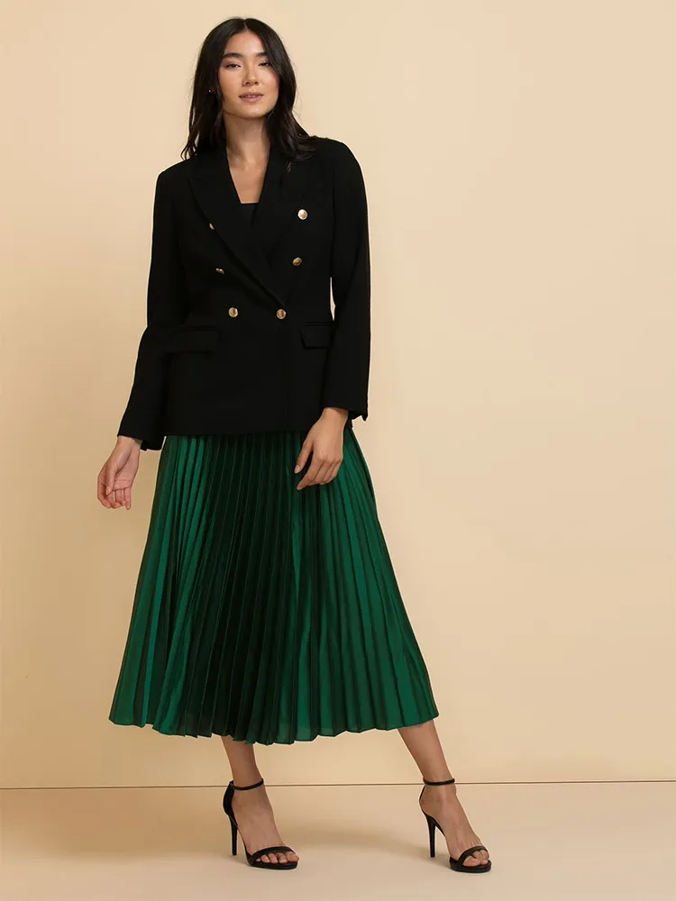 Pleated Midi Skirt