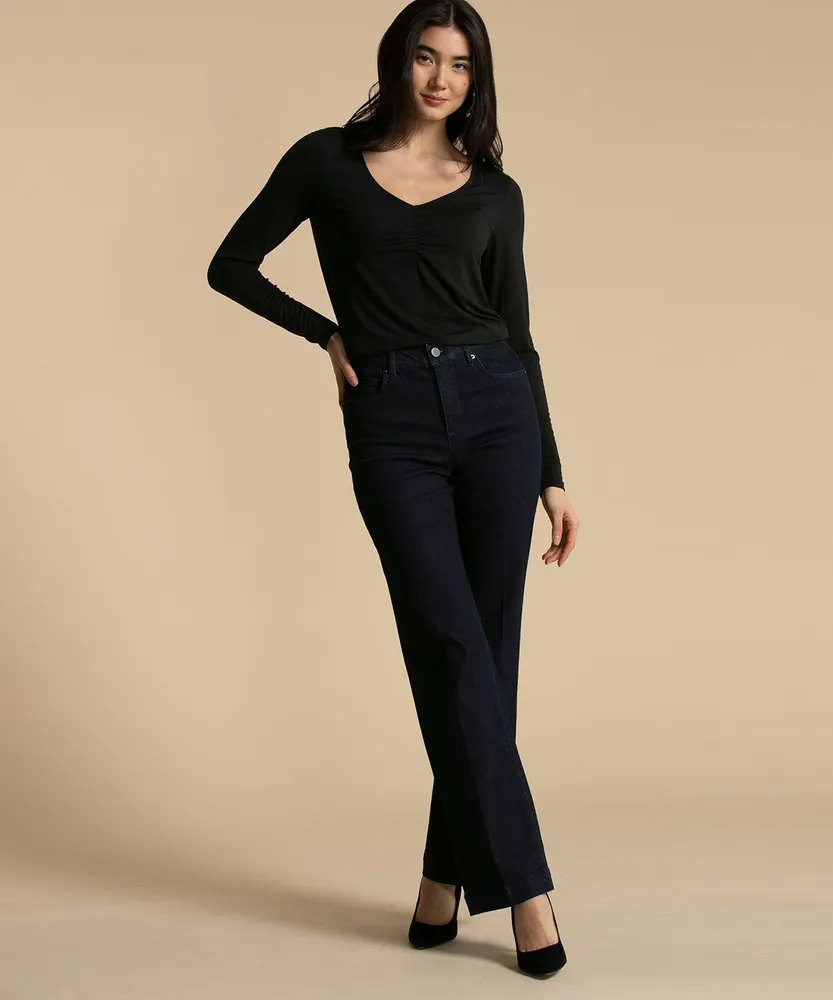 Eco-Friendly Ruched Front Essential Top