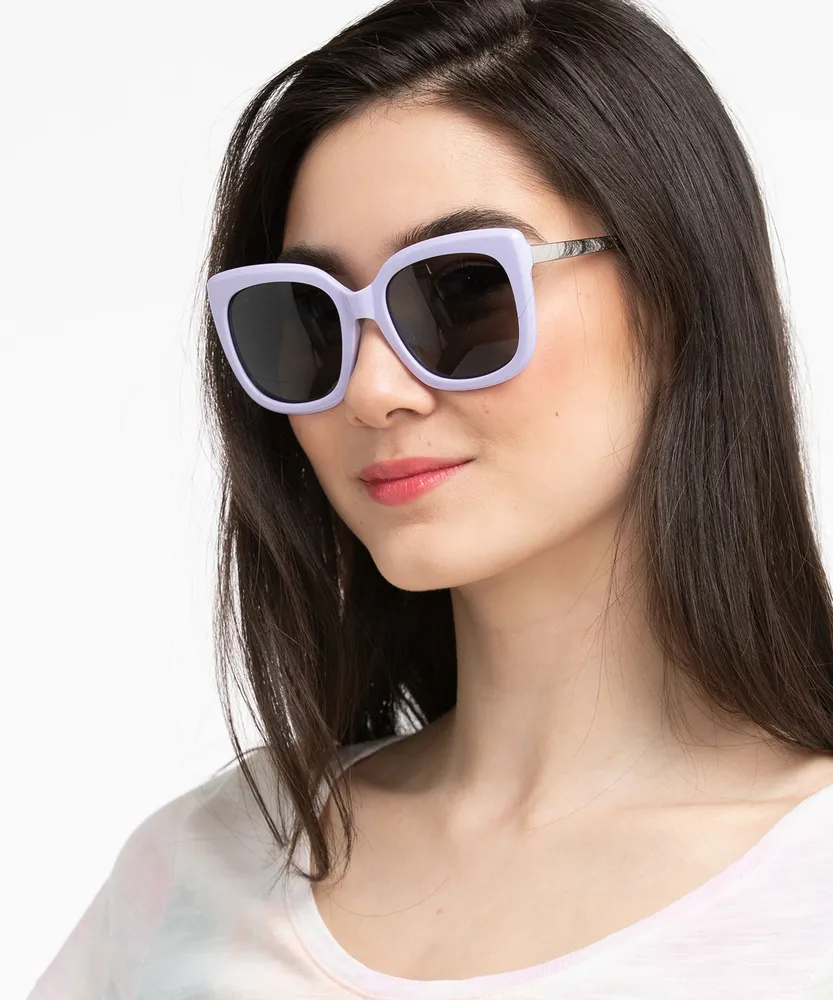 Purple Square Sunglasses