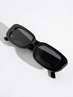 Rectangle Frame Sunglasses with Case