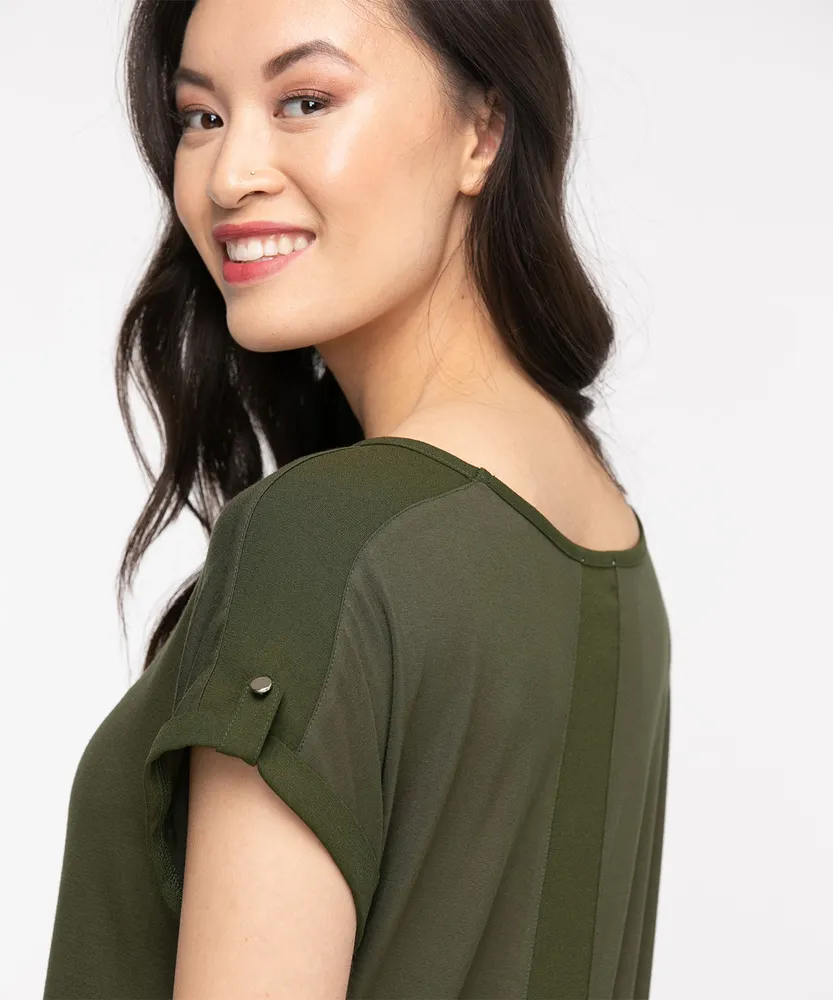 Extended Sleeve Woven Top