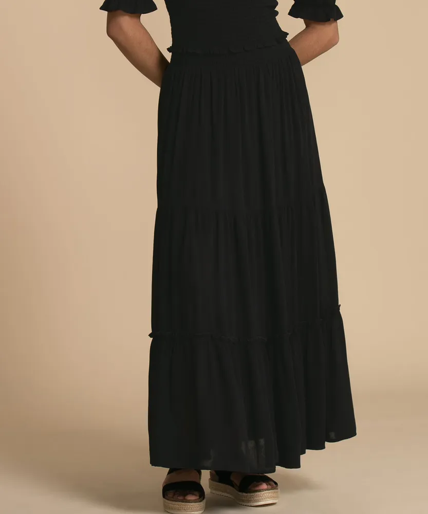 Tiered Maxi Skirt