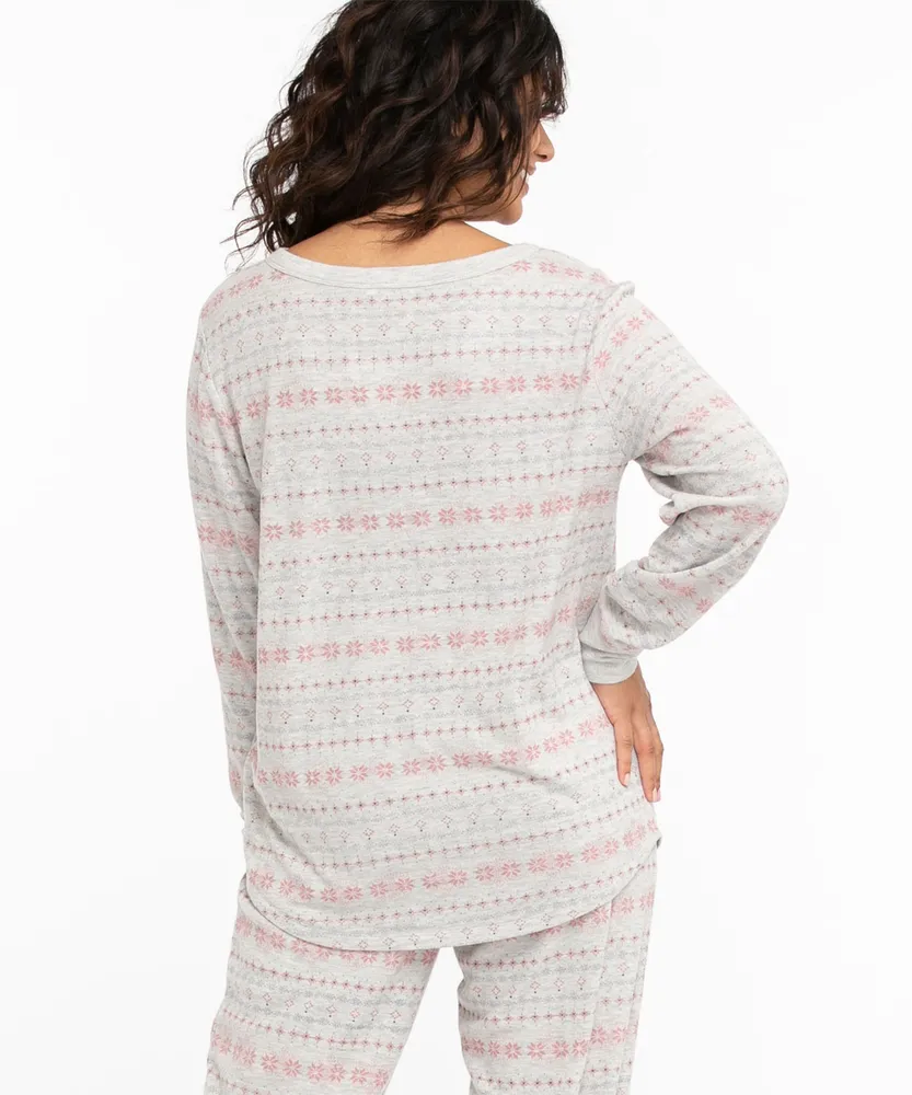 Winter Wishes Henley PJ Top