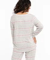 Winter Wishes Henley PJ Top