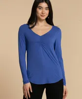Eco-Friendly Ruched Front Essential Top