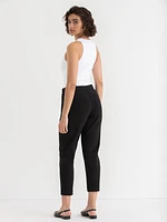 Double Knit Tapered Leg Pant