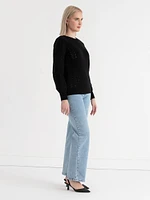 Pointelle Sweater