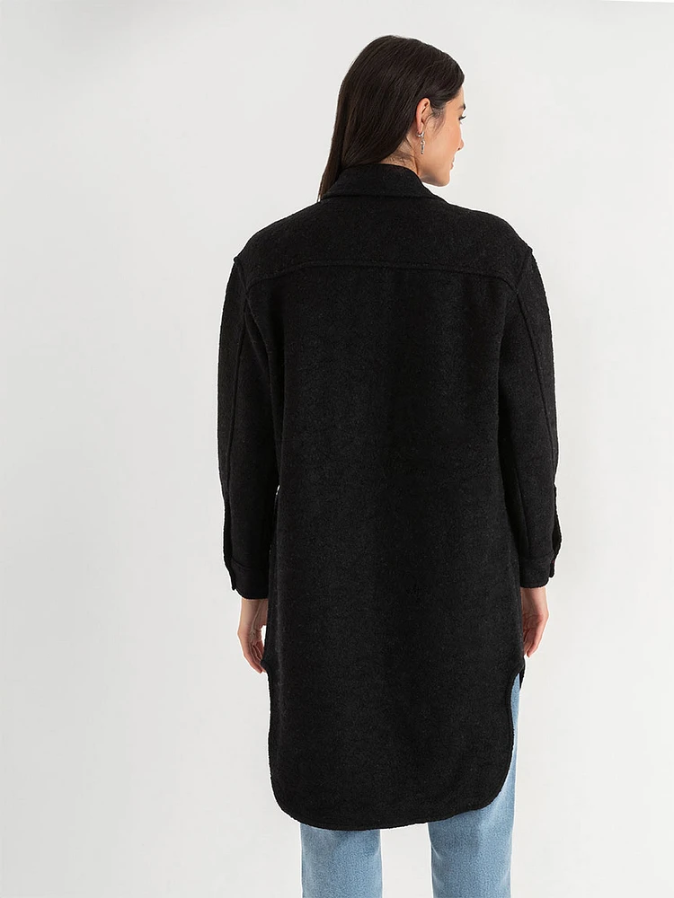 Zia Wool Blend Long Jacket