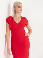 Venus Fitted Midi Dress Iconic Crepe