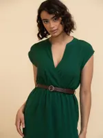 Henley Belted Midi Dress