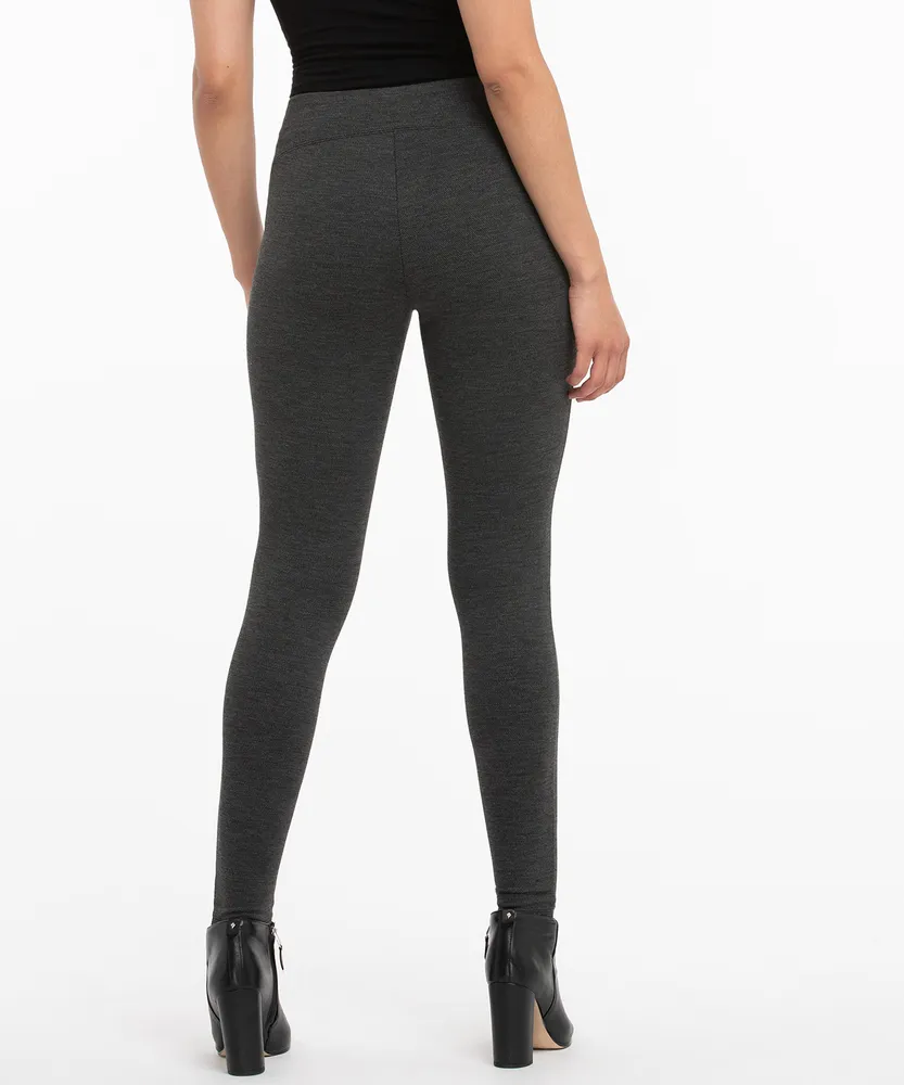 Ponte Instant Smooth™ Legging Charcoal Twill