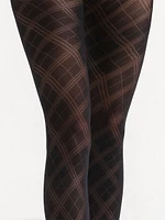 Diamond Pattern Tights