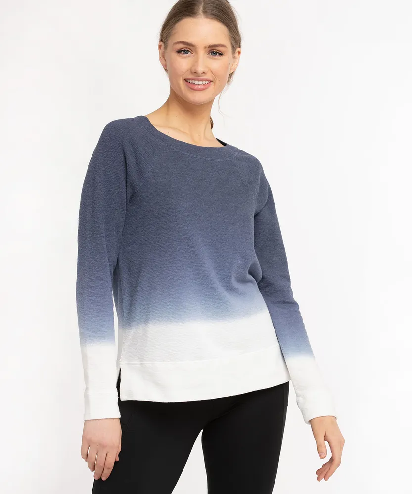 Dip Dye Long Sleeve Sweatshirt