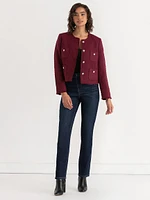 Cropped Boucle Jacket