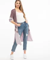 Terry Tie-Dye Duster Cardigan