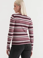 Crew Neck Ribbed Sweater