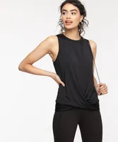 Sleeveless Twist Front Activewear Top