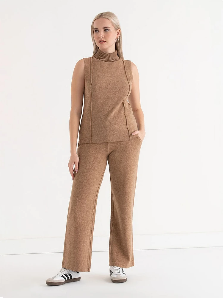 Soft Cotton Straight Leg Pant