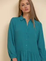 Tunic Shirt with Ruffle Detail