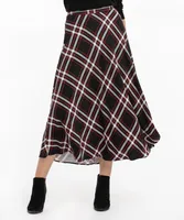 Plaid Midi Skirt