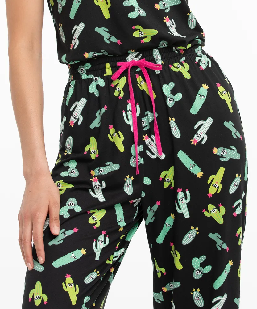 Cactus Pull-On Pajama Pant