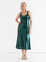 Sequin Midi Dress