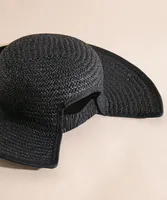 Black Summer Hat with Stretch Back Detail