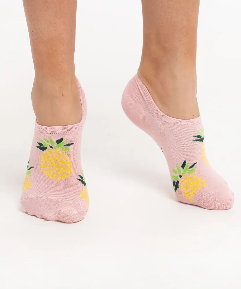 Pineapple No-Show Liner Socks
