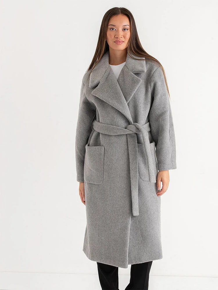 Harriet Wool Wrap Coat